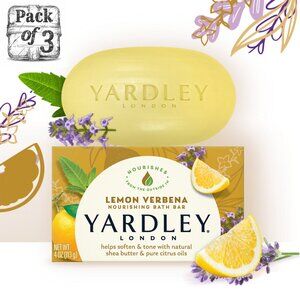 Yardley London Bar Soap - Lemon Verbena Soap Pack of 3